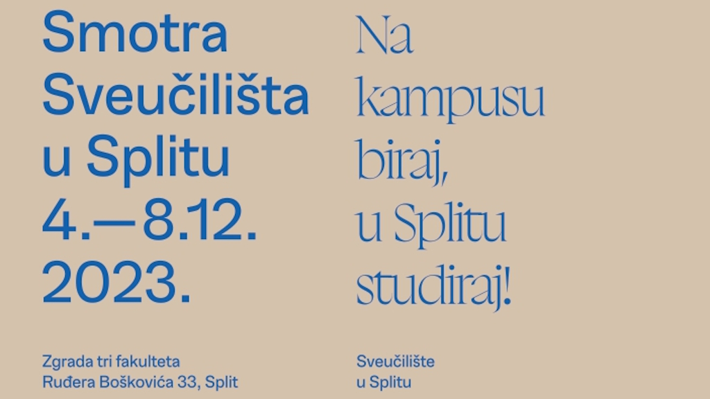 Smotra Sveučilišta u Splitu u sklopu Adventa na Kampusu, od 4. do 8. prosinca